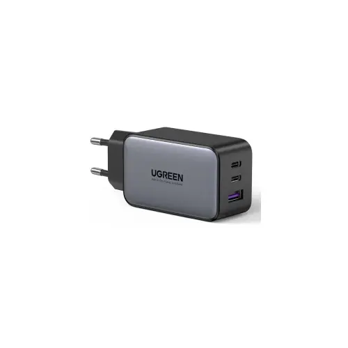 UGREEN 65W GaN II Tech zidni punjač, 1×USB-A/2×USB-C, PD3.0/QC4.0+, crni
