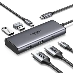Ugreen 6in1 USB-C 100W PD Docking Station