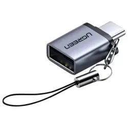 UGREEN Adapter, USB-C 3.1 (M) na USB 3.0 A (Ž) OTG, sivi