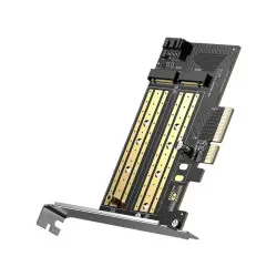 UGREEN auto punjač 24W, USB-C+USB-A, PD3.0/QC3.0, srebrni