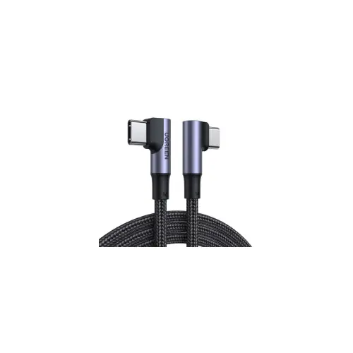 UGREEN kutni USB-C 2.0 (M) na kutni USB-C 2.0 (M), 5A, 100W, PD 3.0 QC 4.0, 1m 