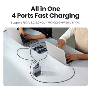 Ugreen Nexode Pro 160W 4-Port GaN USB Charger with 1.5M 240W USB-C Charging Cable Included