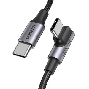 Ugreen US334 70643 USB-C (angled) / USB-C (straight) 100W PD 1m cable - black