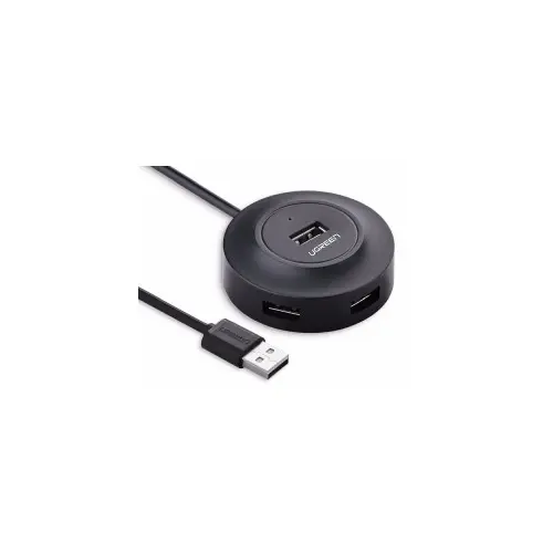 UGREEN USB Hub, USB 2.0 A, 4-portni, crni, 1m