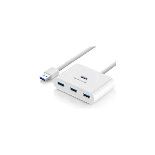 UGREEN USB Hub, USB 3.0 A, 4-portni, bijeli, 1m