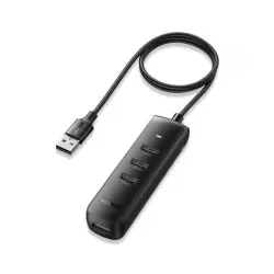 UGREEN USB HUB, USB 3.0 A, 4-portni, crni, 1m