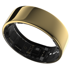 Ultrahuman Ring Air - Smart Ring, Charger, USB Cable / Size-07- Air_Gold