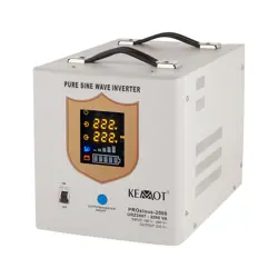 Neprekidni izvor napajanja KEMOT PROsinus-2000 (čista sinusoidna valna funkcija, funkcija punjenja, 12V 230V 2000VA/1200W)