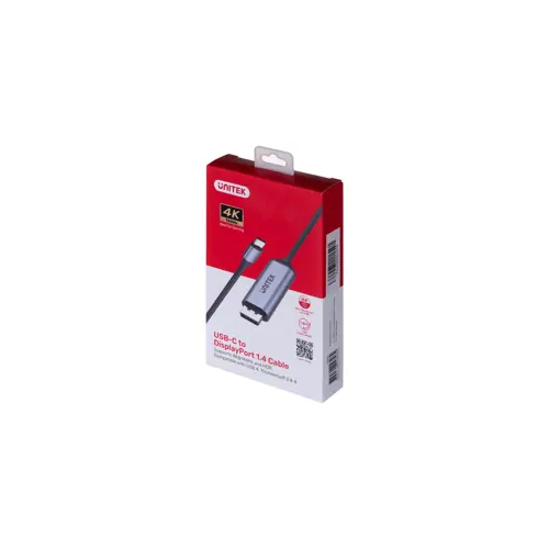 Adapter za prikaz UNITEK, V1423C (USB-C, DisplayPort 1.4, 8K@60Hz, 1,8m)