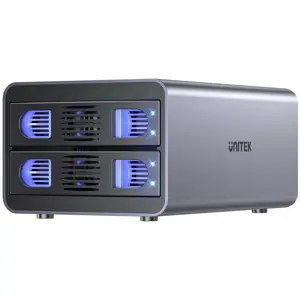 Unitek RAID Enclosure for SATA Drive 2.5''/3.5'' 4 Modes 40TB USB C 10Gb/s