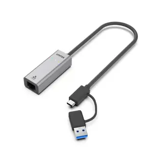UNITEK U1313C laptop dock/port replicator Wired USB 3.2 Gen 1 (3.1 Gen 1) Type-A + Type-C Grey