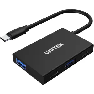 UNITEK uHUB Q4 USB 3.2 Gen 1 (3.1 Gen 1) Type-C 10000 Mbit/s Grey