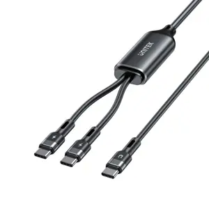 UNITEK USB-C CABLE 2IN1 PD 100W SILICONE 1,8M