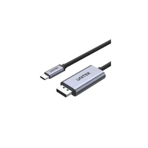 Promjena spola kabela UNITEK V1409A (USB-C, DisplayPort, crna, siva)