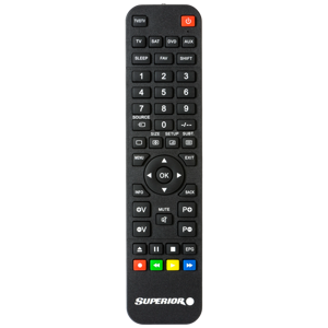 Univerzalni daljinski upravljač SUPERIOR 4in1 Classic, programabilni, crna boja
