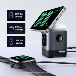 URGREEN Uno 2-in-1 Magnetic Wireless Charger 15W