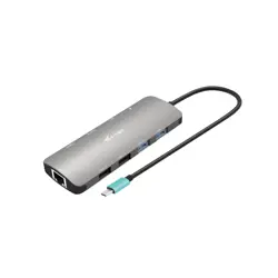 USB-C metalna nano postaja za spajanje 2x HDMI, Docking Station + PD 100W (100W napajanje)