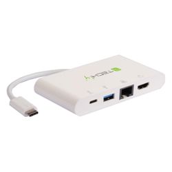 USB-C to 4K HDMI, Gigabit RJ45, USB-A, USB-C PD 60W Adapter