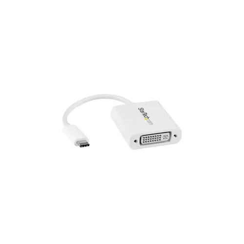 Adapter USB-C na DVI, STARTECH, USB-C TO DVI Adapter - WHITE/USB-C DVI VIDEO CONVERTER-WHITE (bijela)