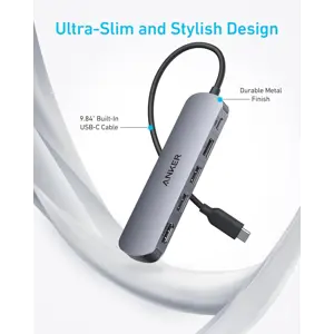 USB HUB ANKER A8357, 5-in-1, USB C/A Hub adapter, 4K@30Hz HDMI