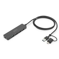USB hub DIGITUS (USB 3.0, 4-portni)