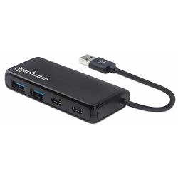 USB hub MANHATTAN USB-A x 2, USB-C x 2