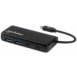 USB hub MANHATTAN USB-A x 2, USB-C x 2