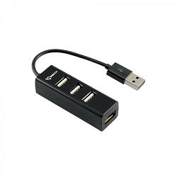 USB HUB SBOX H-204 4-PORTS USB 2.0 crni