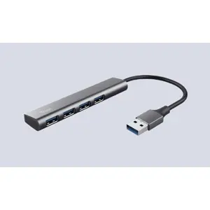 USB Hub TRUST Halyx 24947, 1xUSB-A/ 4xUSB-A (5 godina jamstva)