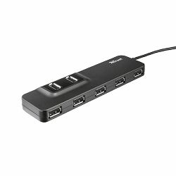 USB HUB TRUST Oila, 7-port, USB 2.0 crni