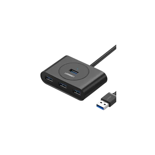 USB HUB UGREEN, USB 3.0 A, 4-portni, crni, 1m