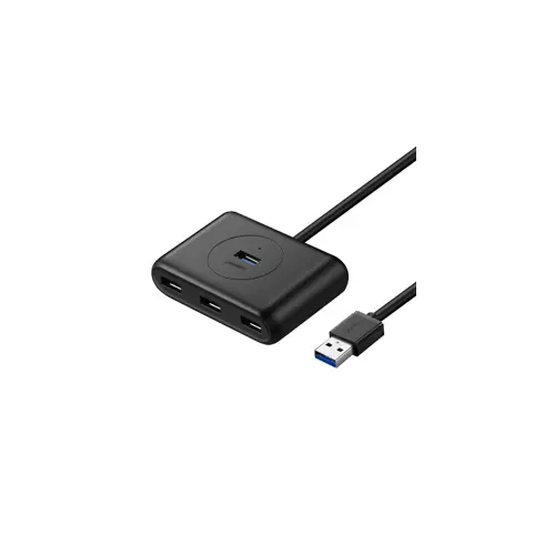 USB HUB UGREEN, USB 3.0 A, 4-portni, crni, 50cm