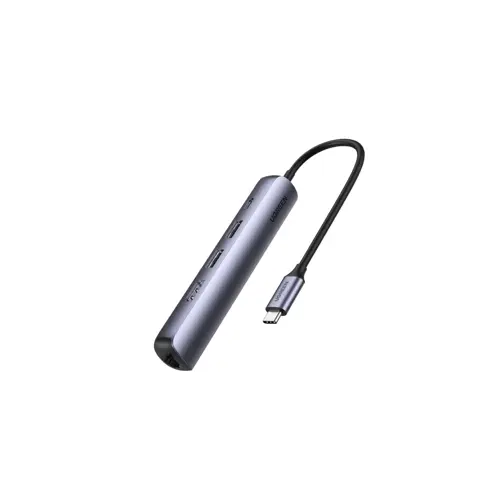 USB HUB UGREEN, USB-C na 2xUSB 3.0 A, HDMI, RJ45, PD