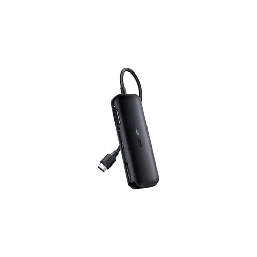 USB HUB UGREEN, USB-C na VGA, HDMI, DP, crni