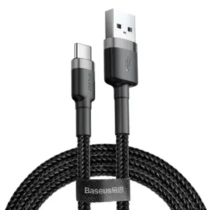 USB kabel BASEUS CATKLF-CG1 2 m USB A USB C crna, siva
