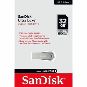 USB memorija SANDISK 32GB, Ultra Luxe, USB Type-A 3.2 Gen 1, srebrni