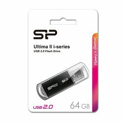 USB memorija SP 64GB USB2.0 ULTIMALL ISERIES U02 crni