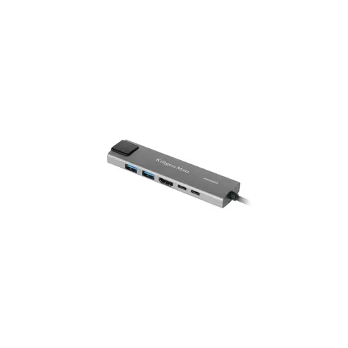 Adapter USB Type-C na HDMI s 2x USB3.0, 2x USB Type-C i RJ45 (HUB)