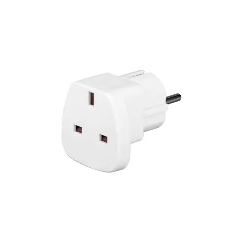 Utikač šuko adapter, šuko (M) na engleska utičnica, GOOBAY 94271