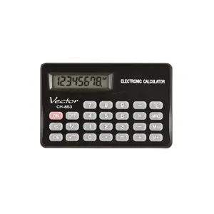 Vector KAV CH-853 pocket calculator, 8 digits, 83 x 53 mm, black