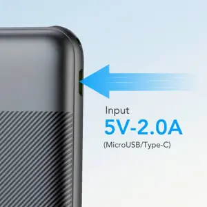 VEGER L10S PowerBank 10,000 mAh LCD, black