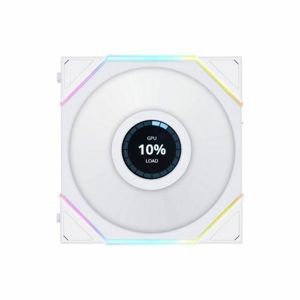 Ventilator za kućište LIAN LI UNI FAN TL LCD Series,120mm (bijeli, LCD zaslon)