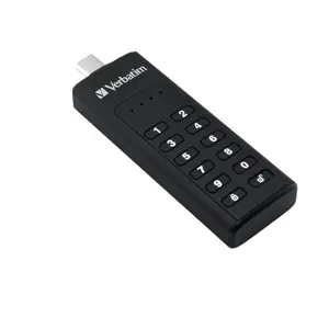 Verbatim Keypad Secure - USB 3.0 Drivecon tastierino d'’accesso e crittografia dei dati - 128 GB - Black