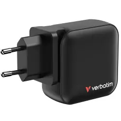 Verbatim Mini GaN zidni punjač 100 W, PD, QC 3.0, 3xUSB-C, 1 x USB-A 