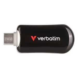 Verbatim Plectra USB-C Flash Drive Black 256GB