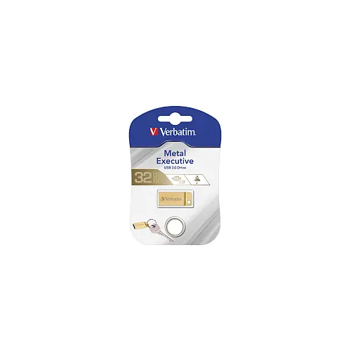 Verbatim USB 3.2 Gen1 StorenGo Metal Executive 32GB, zlatni