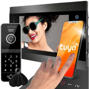 VIDEO INTERCOM EURA VDP-00C5 BLACK TUYA