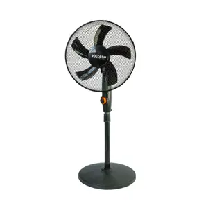VOLTENO FLOOR FAN BLACK 40cm ROUND BASE