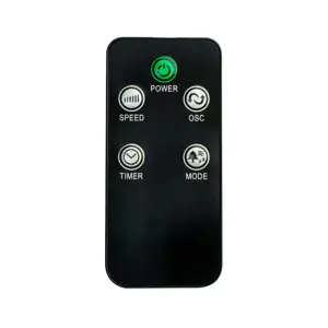 VOLTENO FLOOR FAN BLACK+ REMOTE CONTROL+DISPLAY 40cm