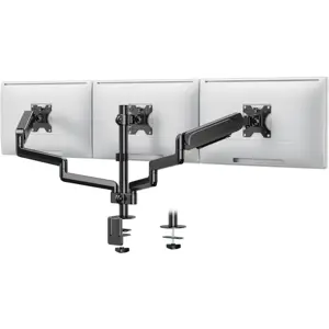 VonHaus triple tabletop bracket up to 32 &#39;&#39;, 2 x USB 3.0, gas spring